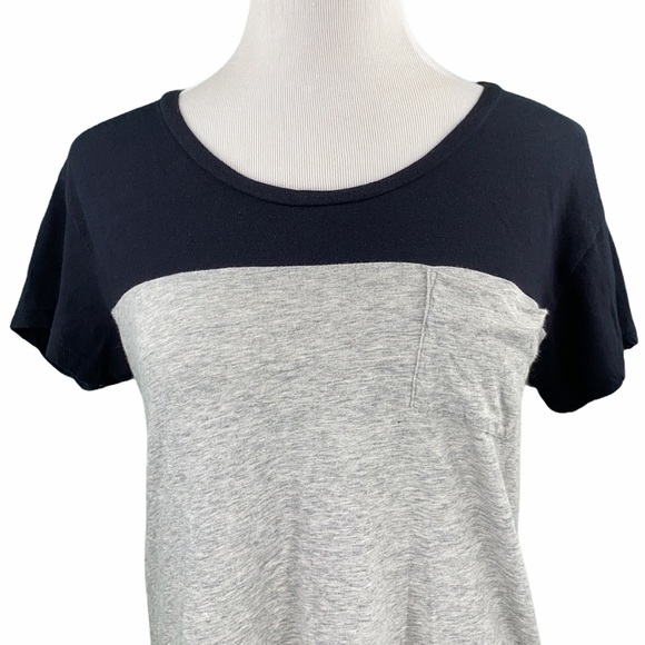 James Perse Standard Color-Block Tee - Picture 2 of 12